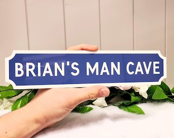 Personalised Street Sign, Man Cave, Father's Day Gift, Home Bar, Hot Tub Bar Sign, Dad's Shed
