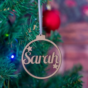 Personalised Christmas Decoration Baubles image 3