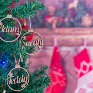 Personalised Christmas Decoration Baubles image 4