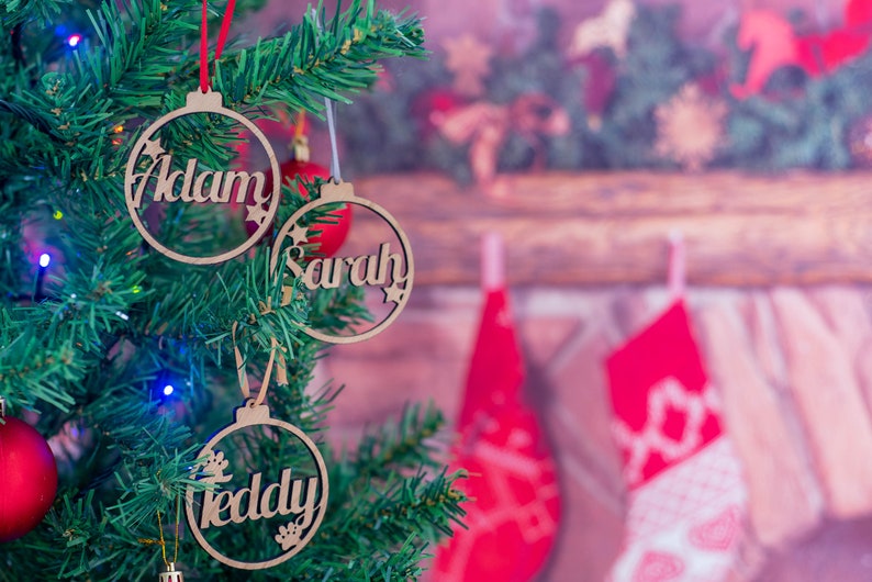 Personalised Christmas Decoration Baubles image 4