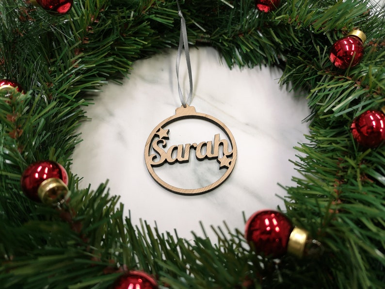 Personalised Christmas Decoration Baubles image 5