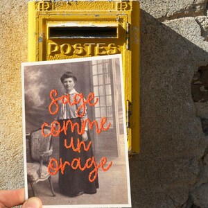 Carte postale - Sage comme un orage