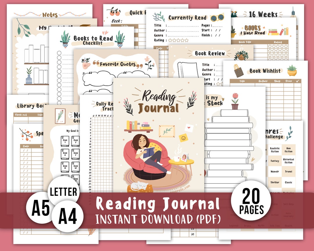 Diario Di Lettura In Lino - Agenda Per Book Lovers, Traccia Libri E Recensioni, Viola - Foto 6