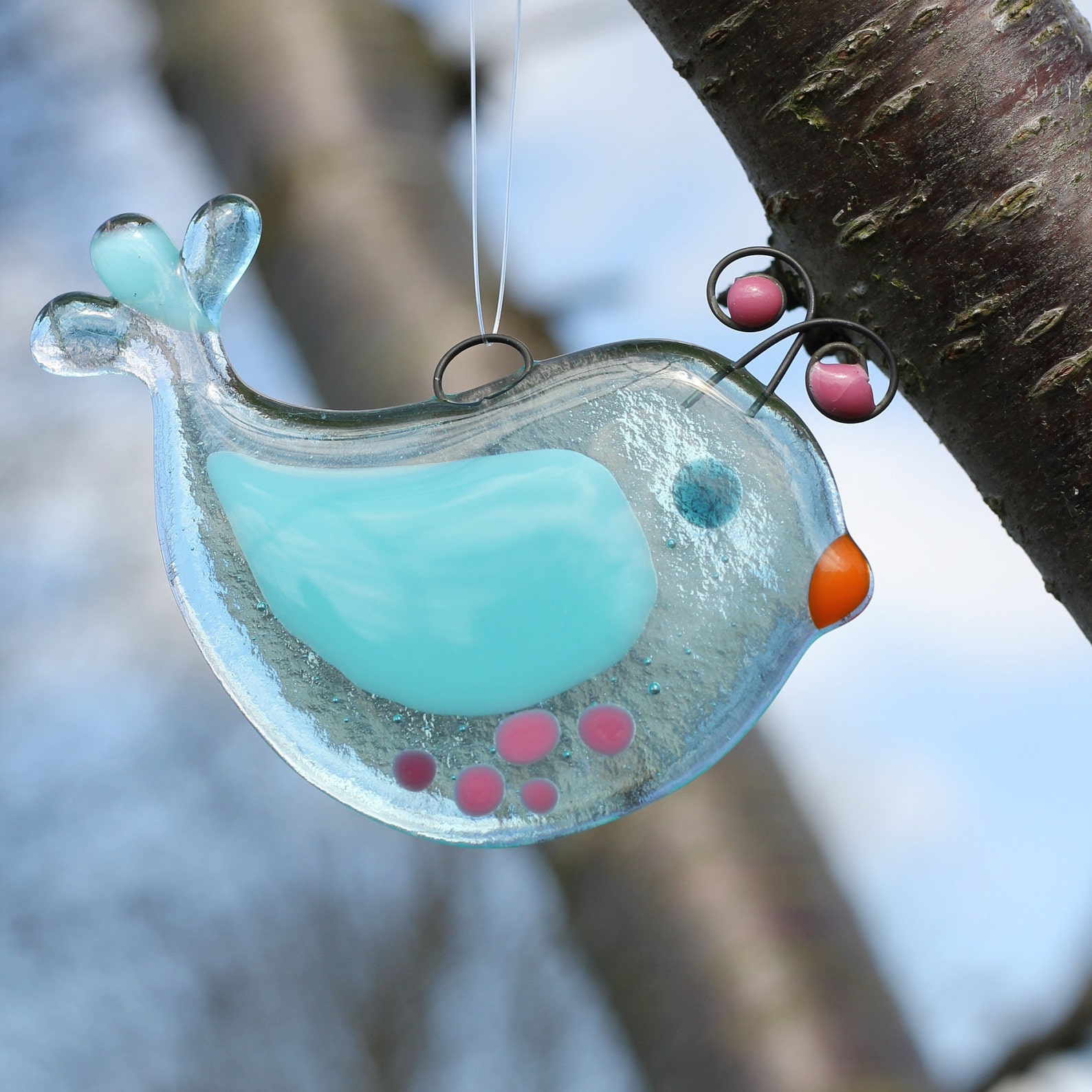 Bird Suncatcher Hanging Ornament for Garden or Window Etsy UK