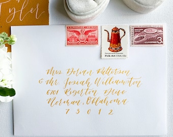 Elegant Calligraphy Envelope Addressing