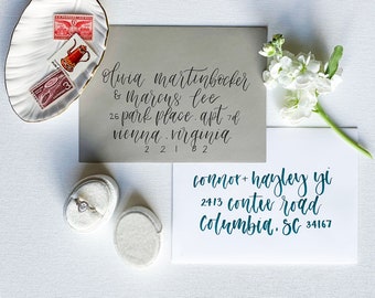 Brush Envelope Calligraphy Addressing