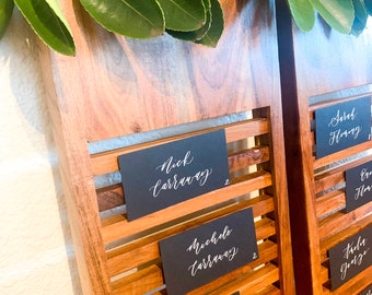 Flat Calligraphy Place Cards Aurora Style