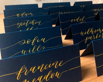 Tented Calligraphy Place Cards Mackenzie Style