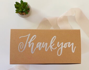 Custom Kraft Gift Box | Personalized gift box | Groomsman Gift box | Wedding Welcome box | Bridesmaid Gift box | Calligraphy Gift box