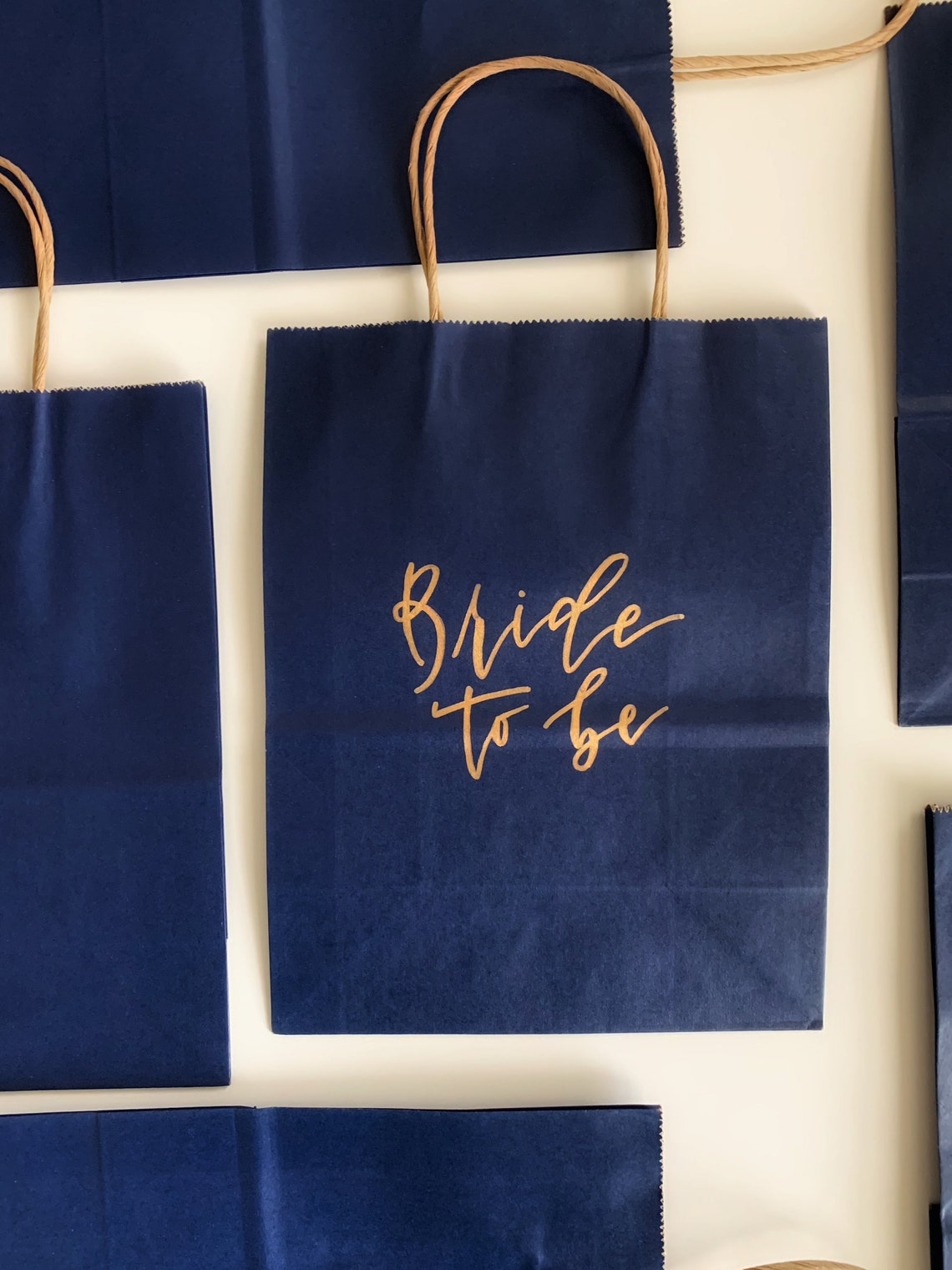 Custom Navy Gift Bags Personalized Gift Bags Wedding Etsy