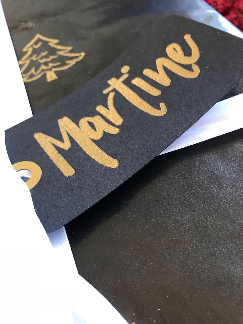 Gold Embossed Custom Gift Tags Personalized Gift Tags Etsy