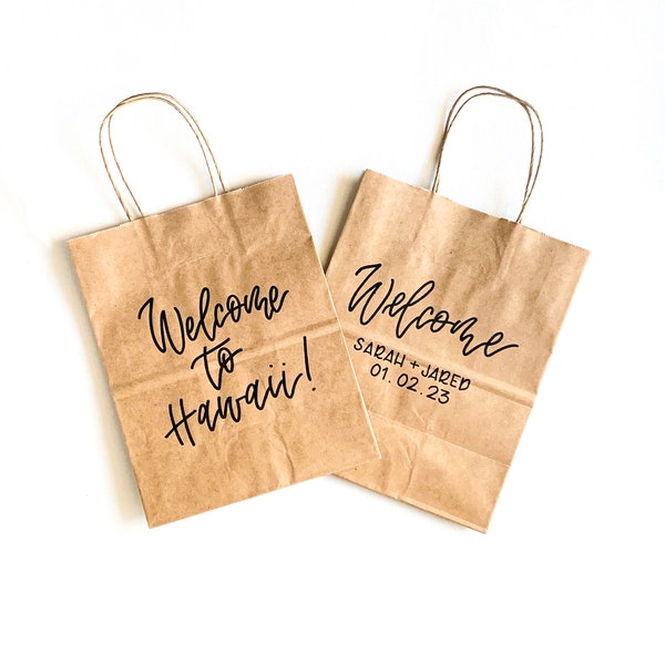 Personalized Kraft Gift Bags