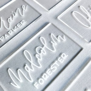 Acrylic Calligraphy Place cards
