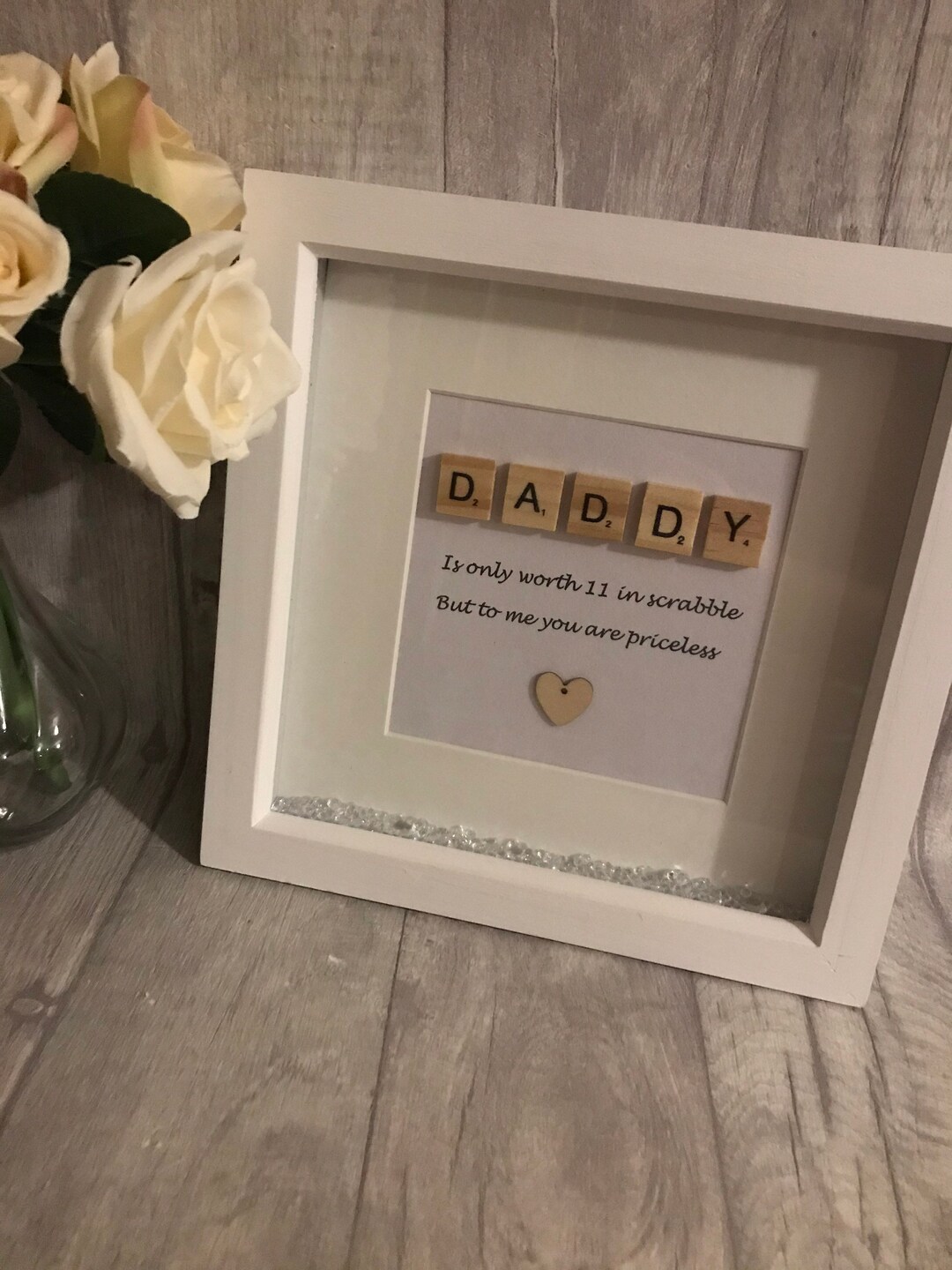 Daddy Scrabble Frame Personalised Scrabble Frame for Daddy, Gift for Dad, Father’s Day Gift ...