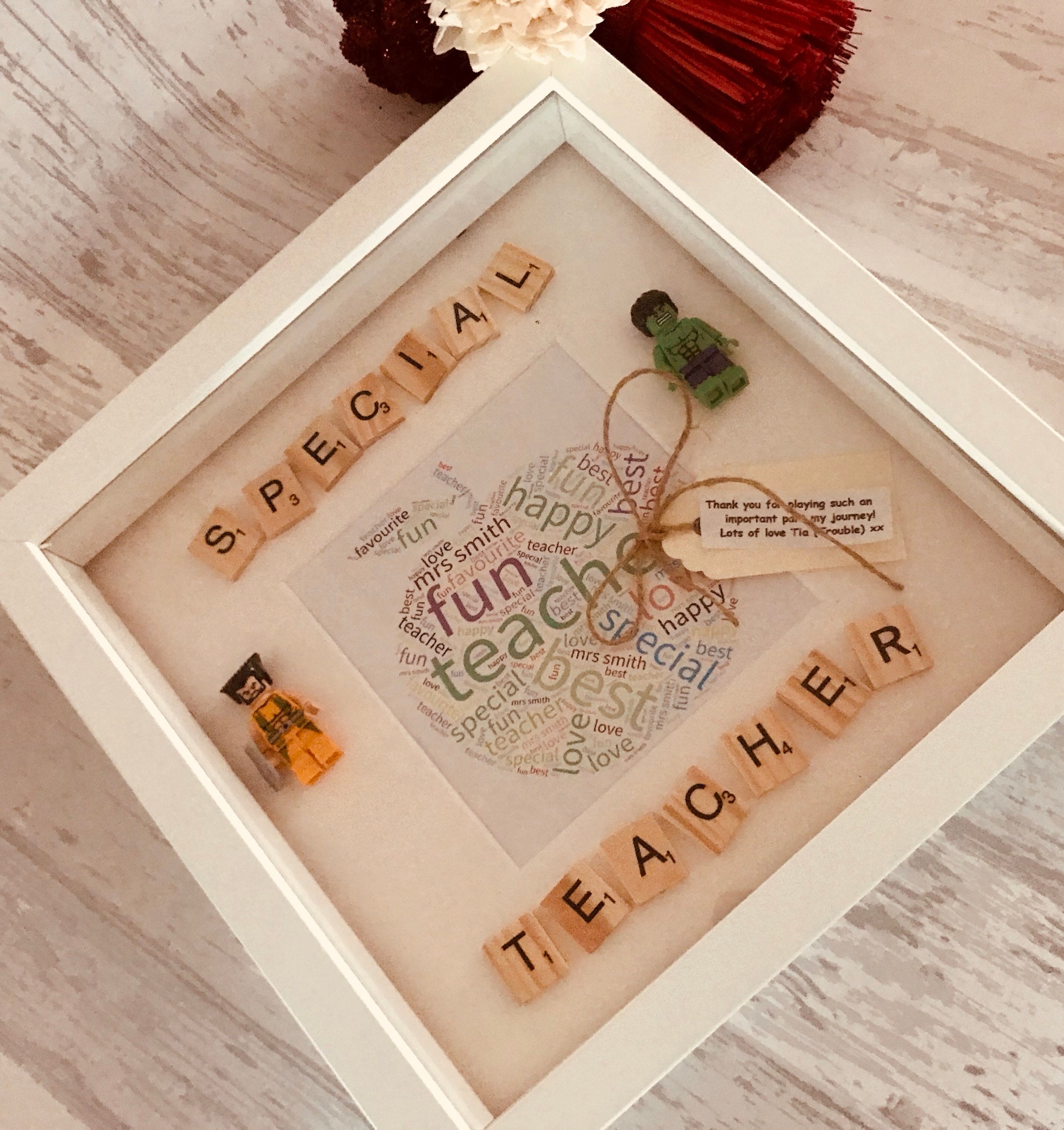 Teacher Thank You Gift, Personalised Gift for Teacher, Nursery Teacher ...