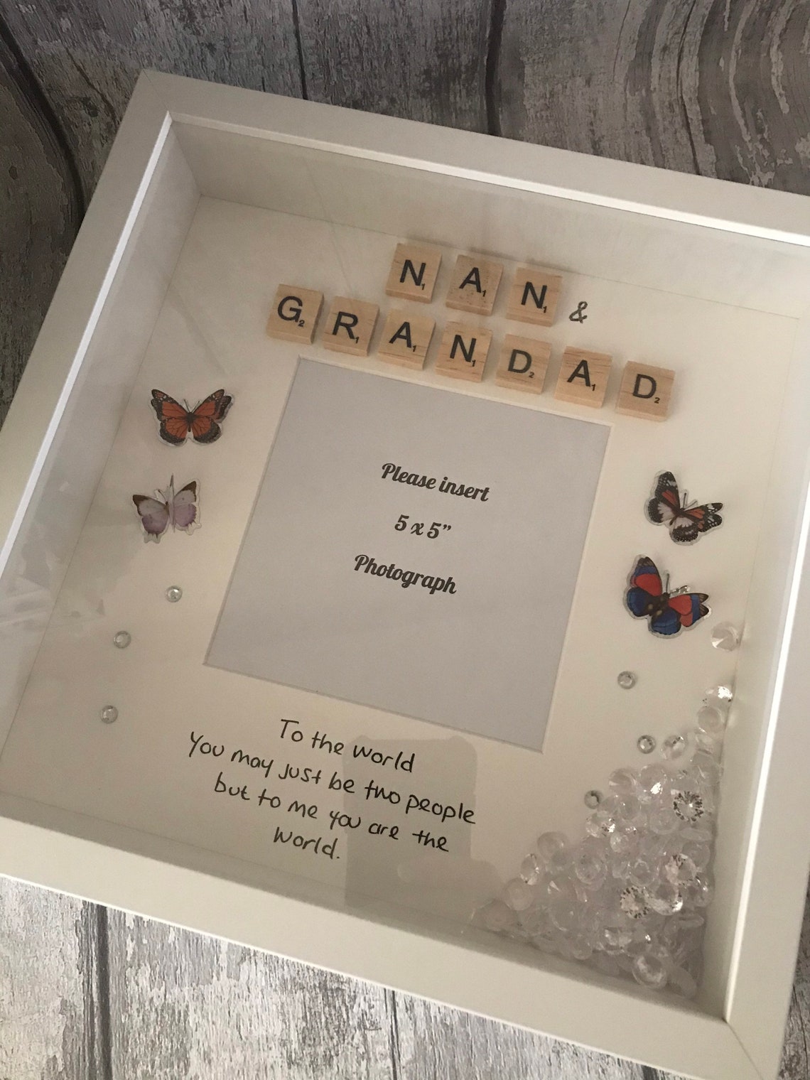Nan & Grandad Box Framenan and Grandad Framepersonalised Nan Etsy