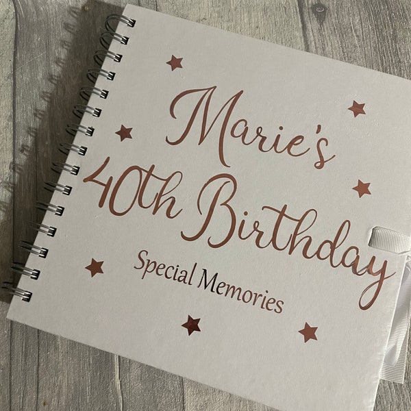 Personalised scrapbook| Birthday Memories , 30,40,50 etc.. you| Gift for friend | birthday keepsak