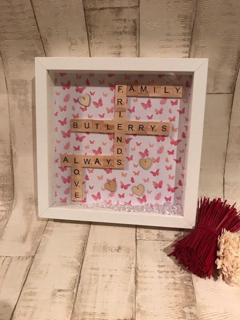 Best friend picture frame friend scrabble frame good Etsy