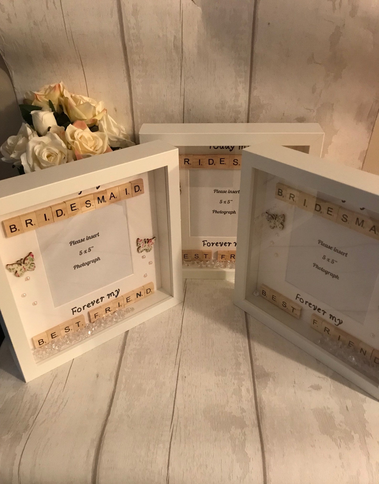 Personalised Gift for Bridesmaid Bridesmaid Thank You Flower Etsy UK