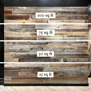 Reclaimed wood planks