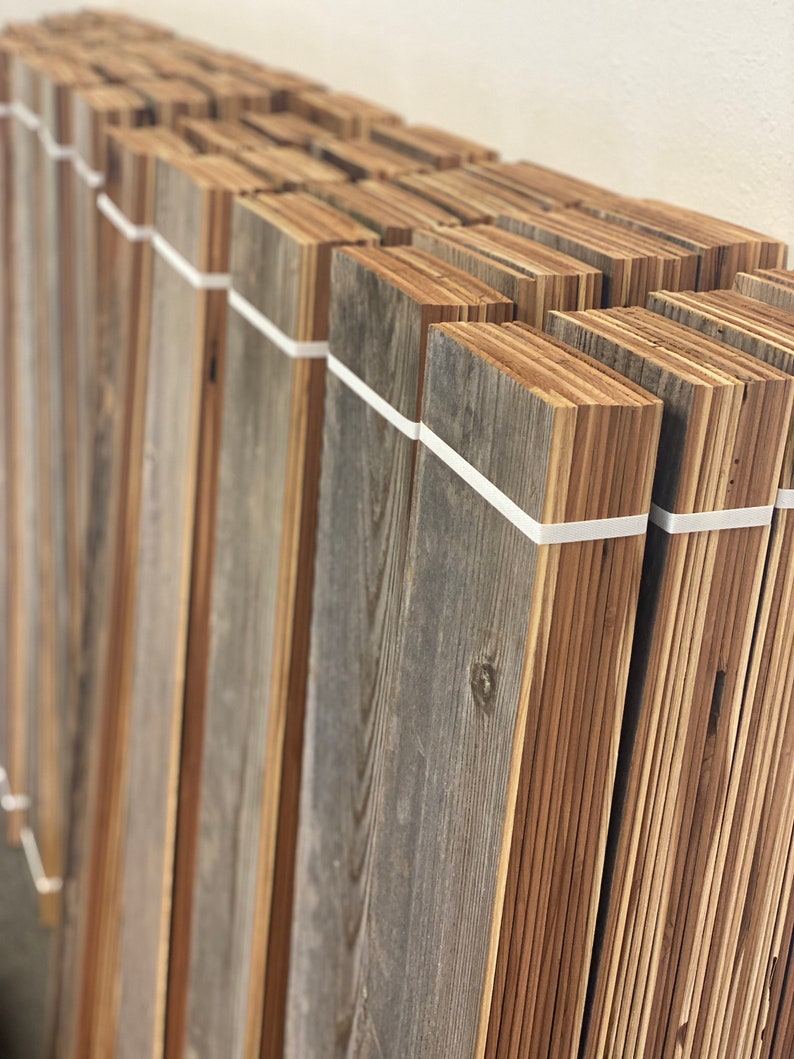 RECLAIMED WOOD PANELING 25 sq ft bundles Etsy