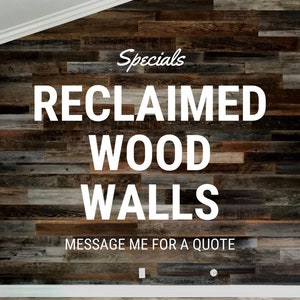 Reclaimed wood accent wall paneling