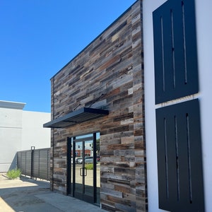 Reclaimed wood paneling