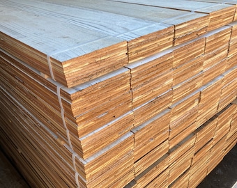 Reclaimed wood paneling “white washed”