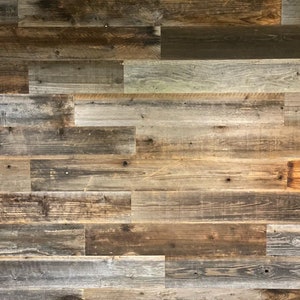Reclaimed wood accent wall material