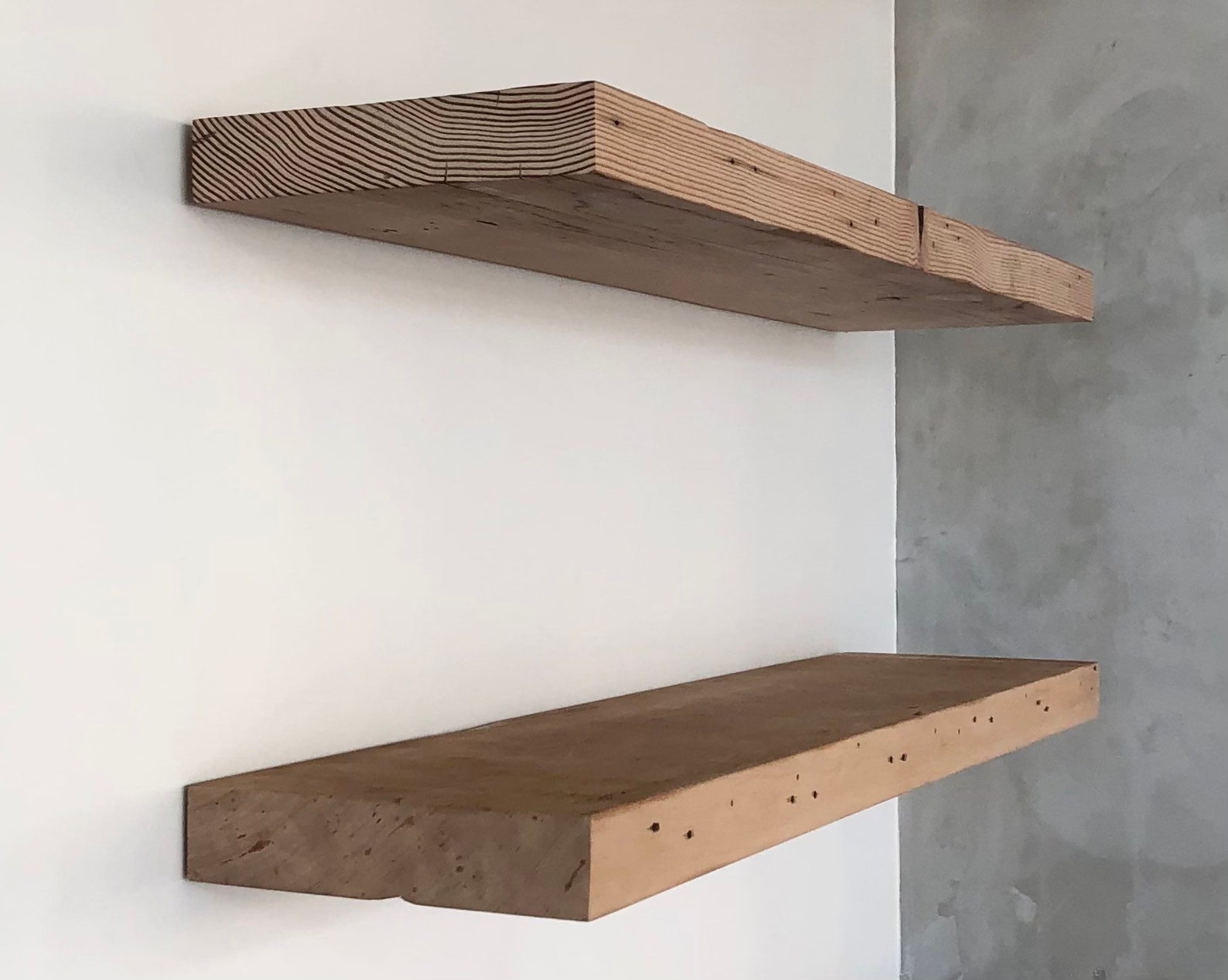 Reclaimed wood floating shelves Etsy