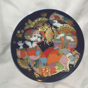Bjorn Wiinblad Rosenthal Porcelain Wall Plate: German Art Decor