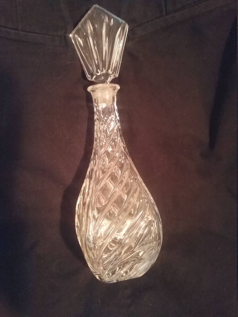 Genuine Lead Crystal Decanter West Germany 24 Pbo Etsy
