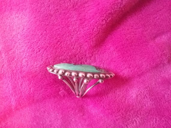 Sterling Silver, Turquiose, Custom Ring - image 3