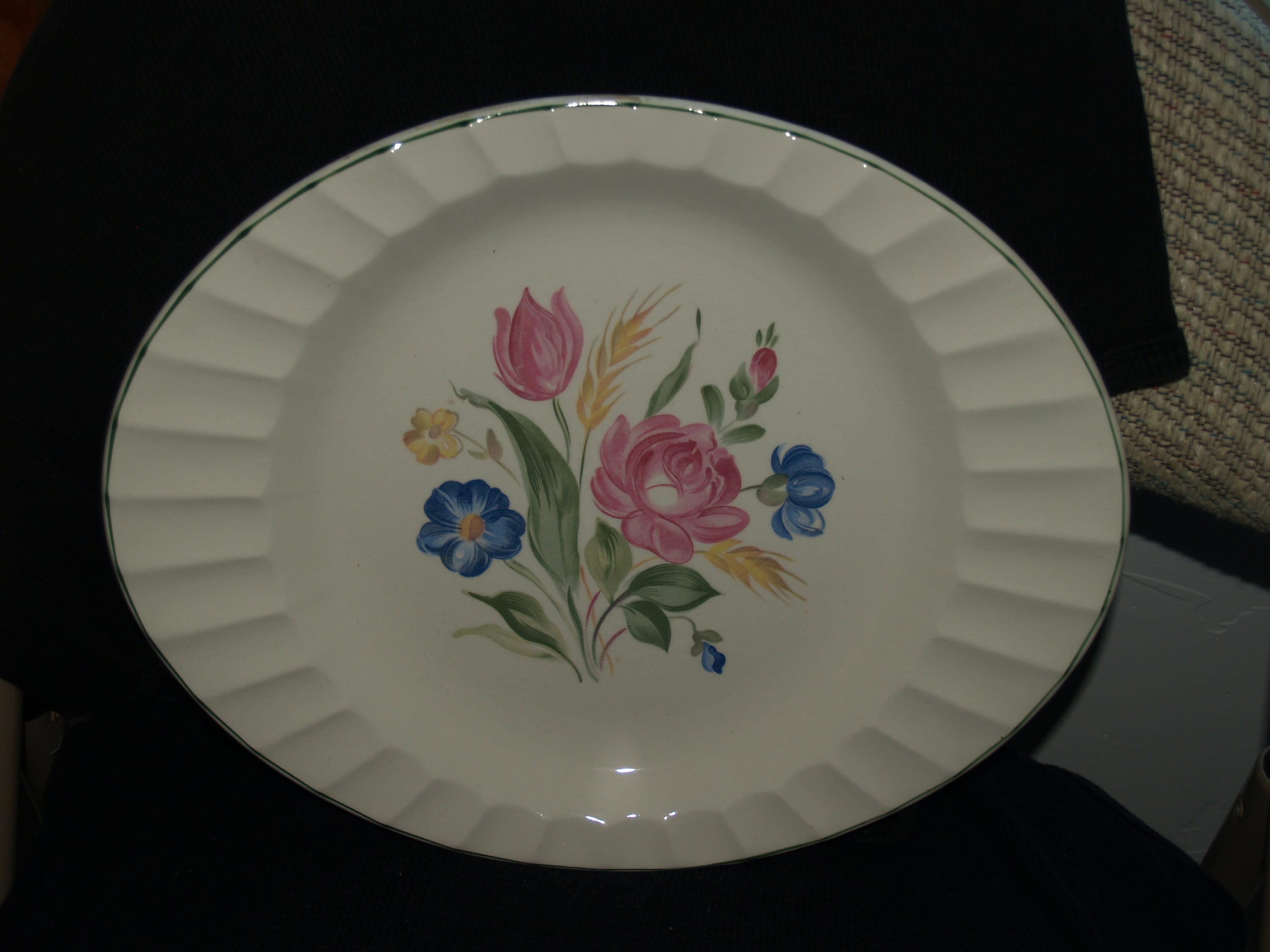 Vintage Serving Platter the Cronin China Co. Rosemarie Pattern Etsy