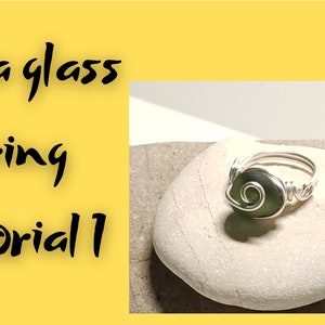 Sea glass ring tutorial,Wire wrapped ring tutorial