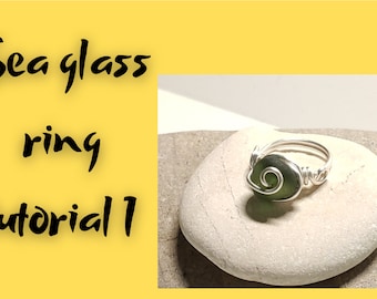 Sea glass ring tutorial,Wire wrapped ring tutorial