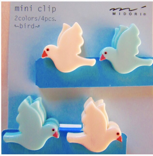 4 Mini Clips Oiseaux - Midori