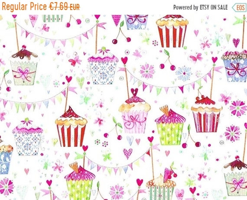 Cupcakes KATE SALE 2 rolls of Gift Wrap Pattern
