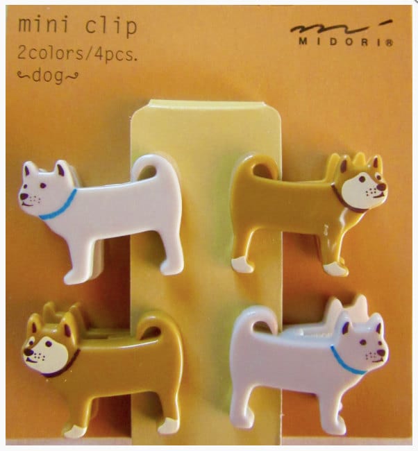 4 Mini Clips Chiens - Midori