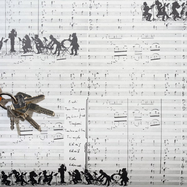 2 feuilles de papier Tassotti ORCHESTRE – 70 x 100cm