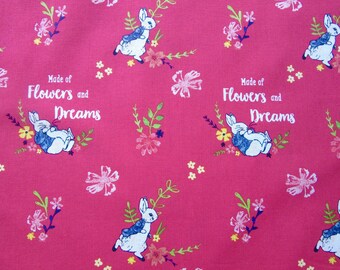 Fabric Collection Peter Rabbit - Flowers and Dreams - 110x50cm