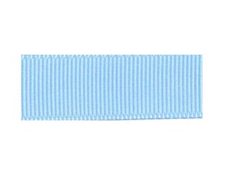 Grosgrain ribbon Baby blue 25mm