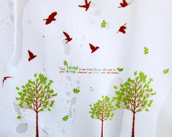 Wall Sticker - Trees and Birds