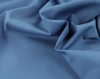 Lawn batiste cotton fabric - Blue - 140x50cm