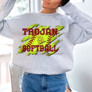 Troyer Softball / Softball / beunruhigter Softball / PNG / SVG