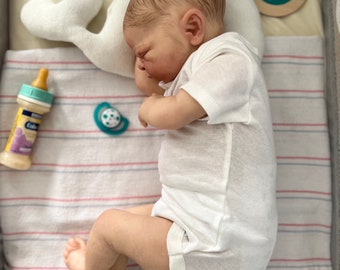 READY TO SHIP! Reborn baby boy | Hand Painted Doll (Maddox)