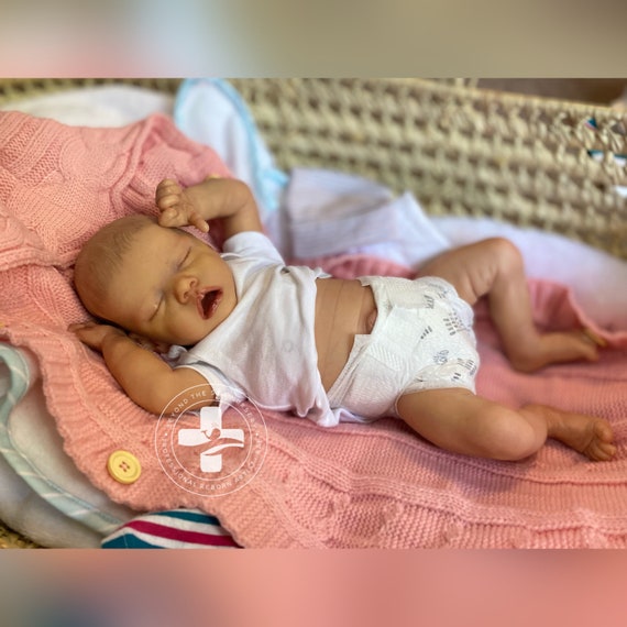 Twin B Finished Reborn Doll Sculpted by Bonnie Brown and Reborn by