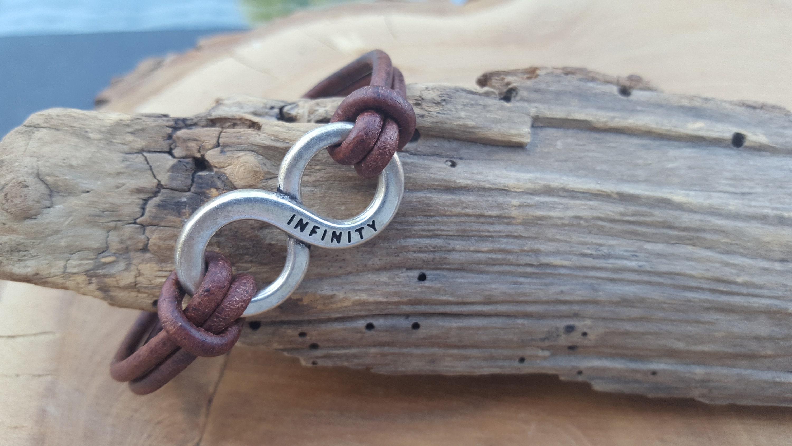 Lederarmband Infinity - Etsy