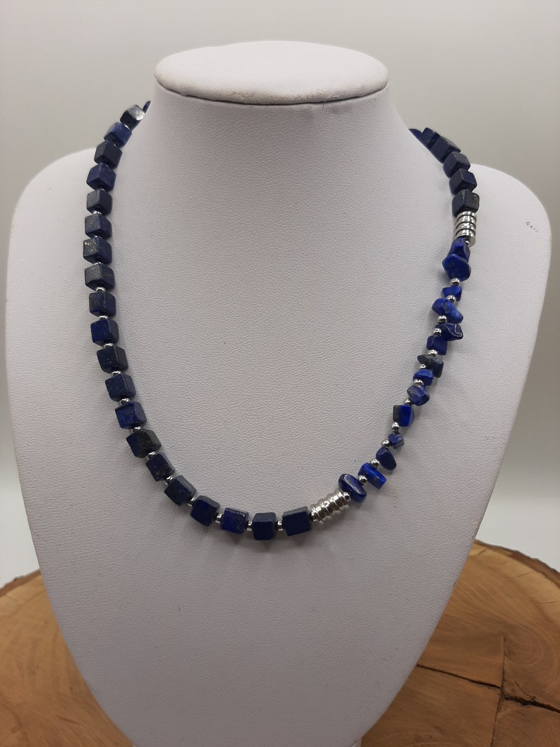 Collier/Kette kurz aus Lapis Lazuli Bild 2