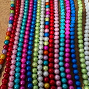 Handykette aus irisierenden Acryl Perlen, Wunderperlen, Magische Perlen in verschiedenen Farben Bild 1